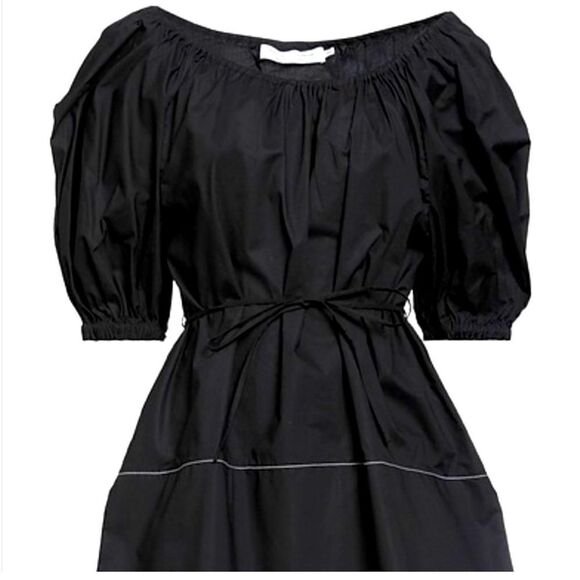 NWOT Proenza Schouler White Label Top Blouse Black Oversized Size 4 - Picture 1 of 6